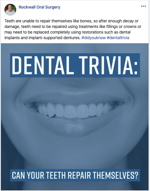 Dental trivia: Explore if teeth can repair themselves with Rockwall Oral Surgery.