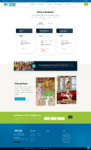 A website design for The Cove, a water park located at the Lakefront.