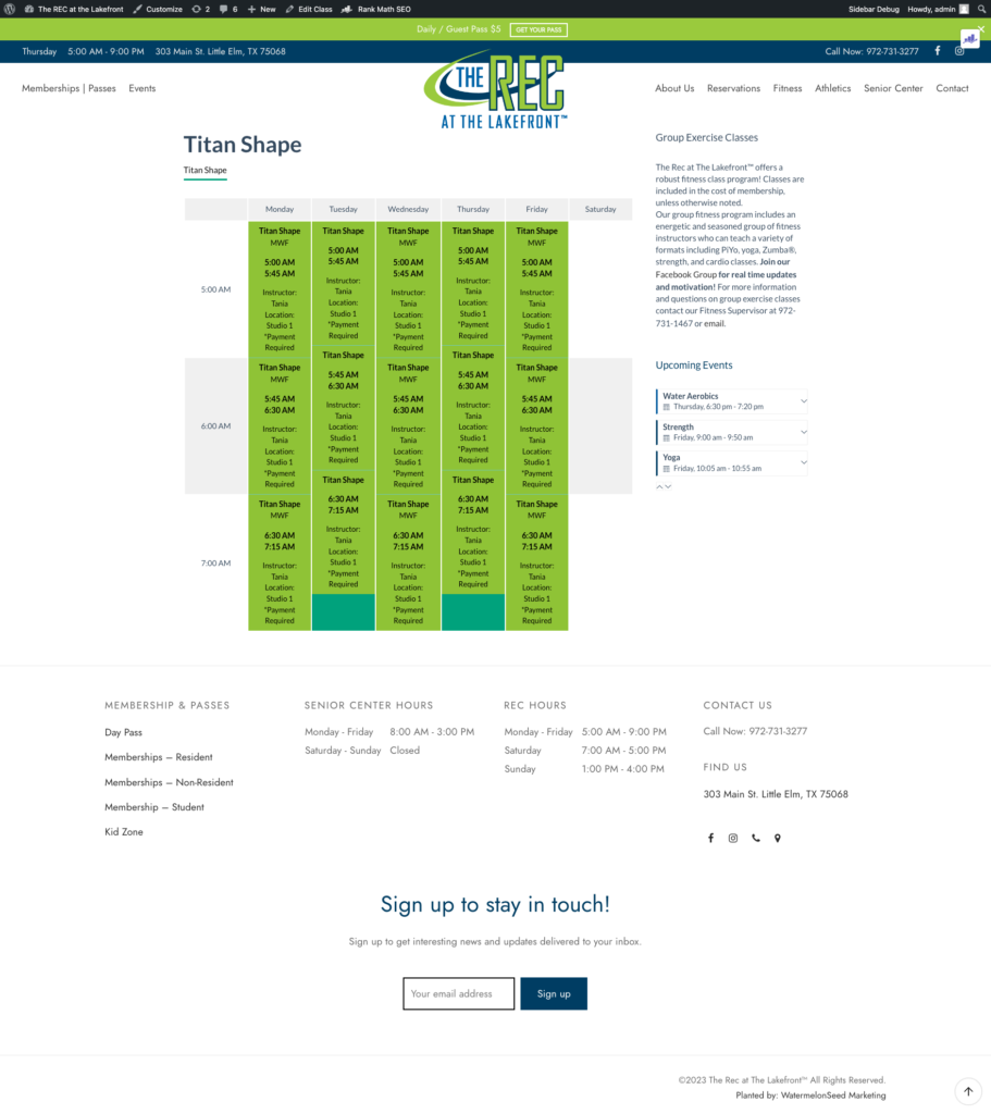 screencapture therecatthelakefront class schedule titan shape 2023 06 22 18 03 35
