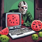 Unstoppable Posting: Drawing Inspirations from 'Friday the 13th's Jason Voorhees for Friday Social Media Engagement with Watermelon.