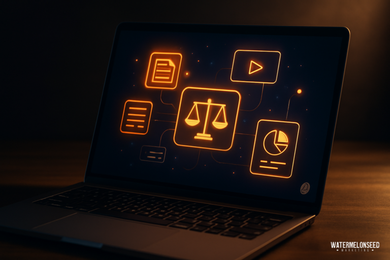 online brand content marketing featured logo
